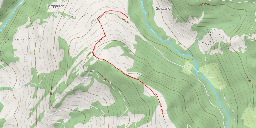 Map of the trail for Oberhag - Schänis