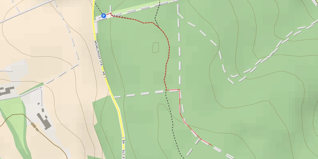 Map of the trail for Langenberg