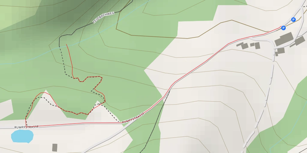 Map of the trail for Feldbachfall