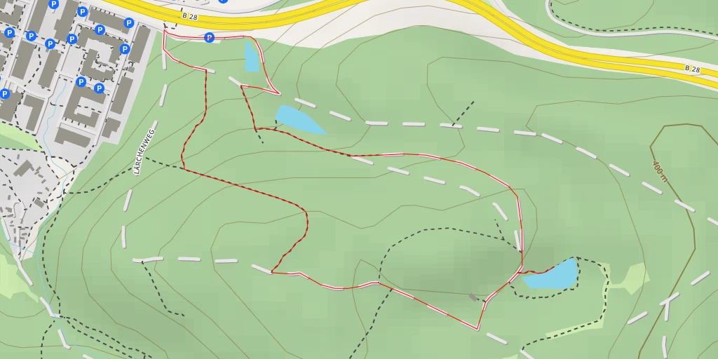 Map of the trail for Panzerplattenweg - Panzerplattenweg