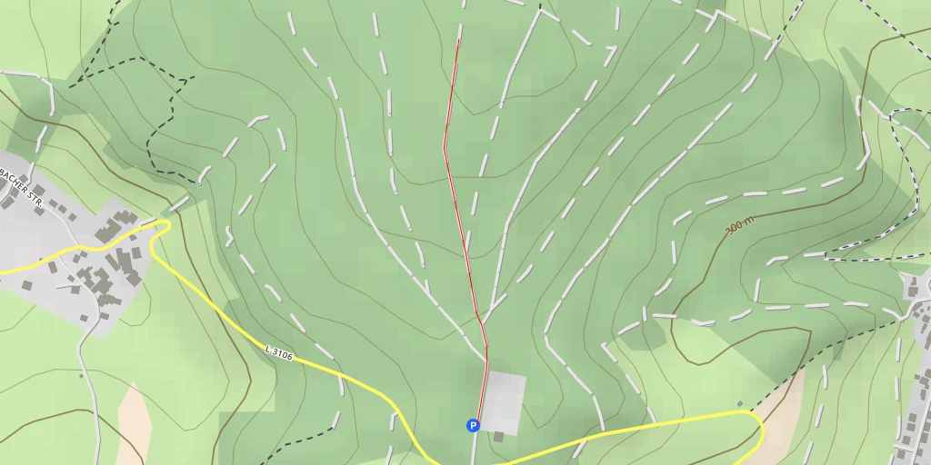 Map of the trail for Eulbacher Straße