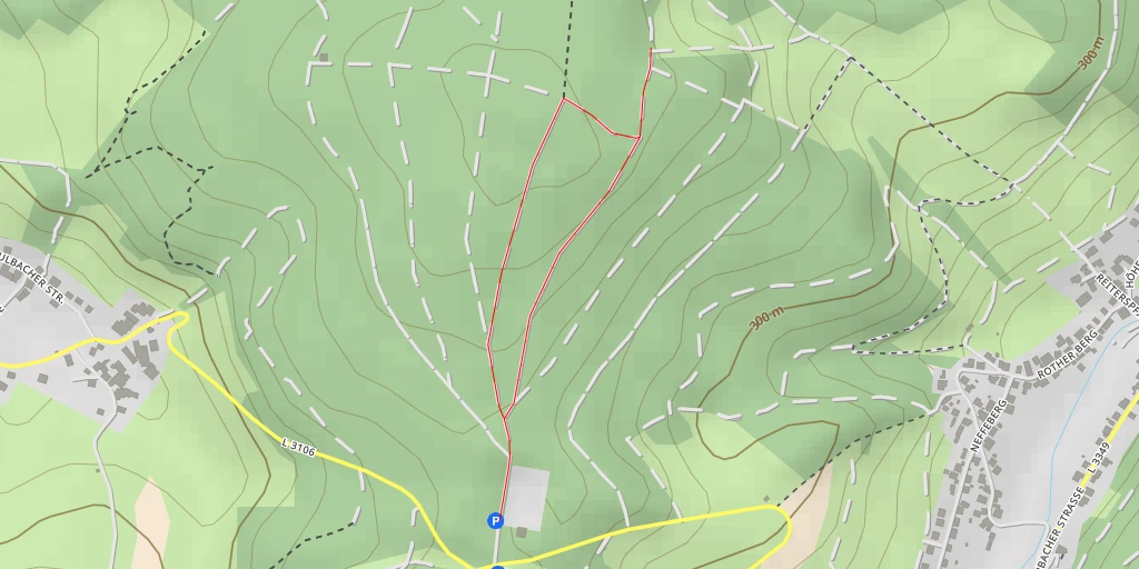 Map of the trail for Spessartblick