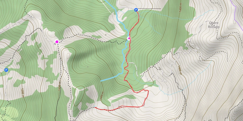 Map of the trail for Chüemettler - Bogmenstrasse