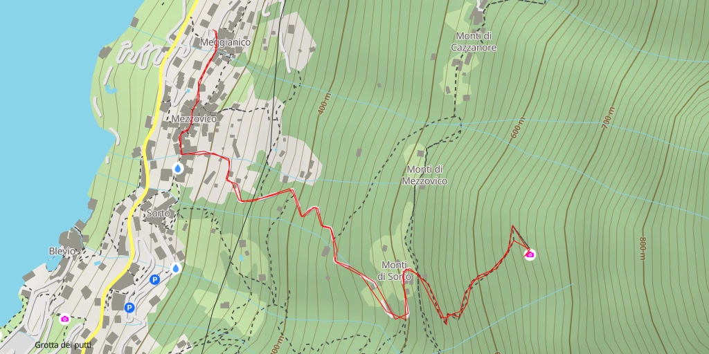 Map of the trail for Prea Nairöla