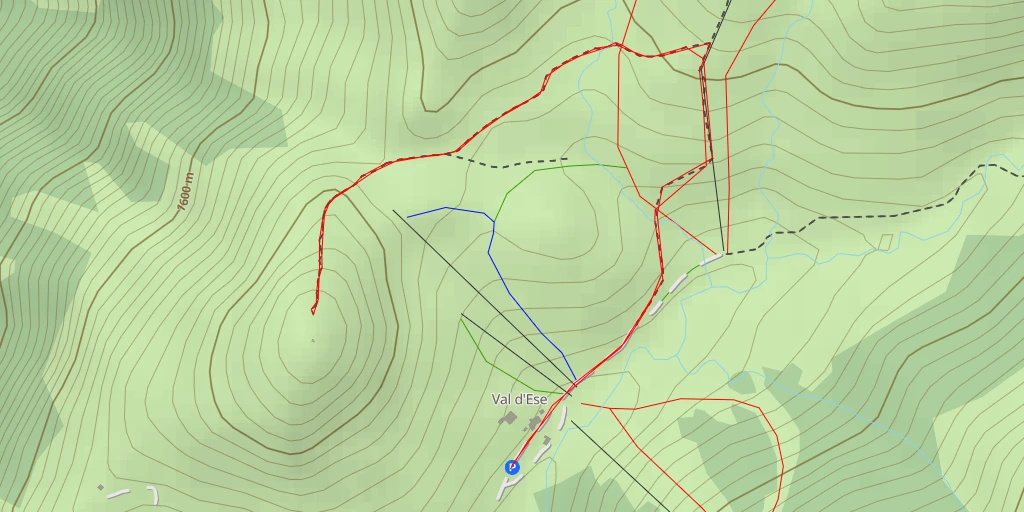 Map of the trail for Route d'Ese