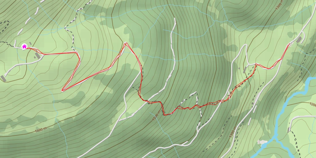 Carte de l'itinéraire :  Skihütte Obererbs