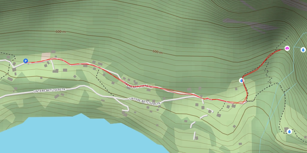 Map of the trail for Seerenbachfälle - Amden