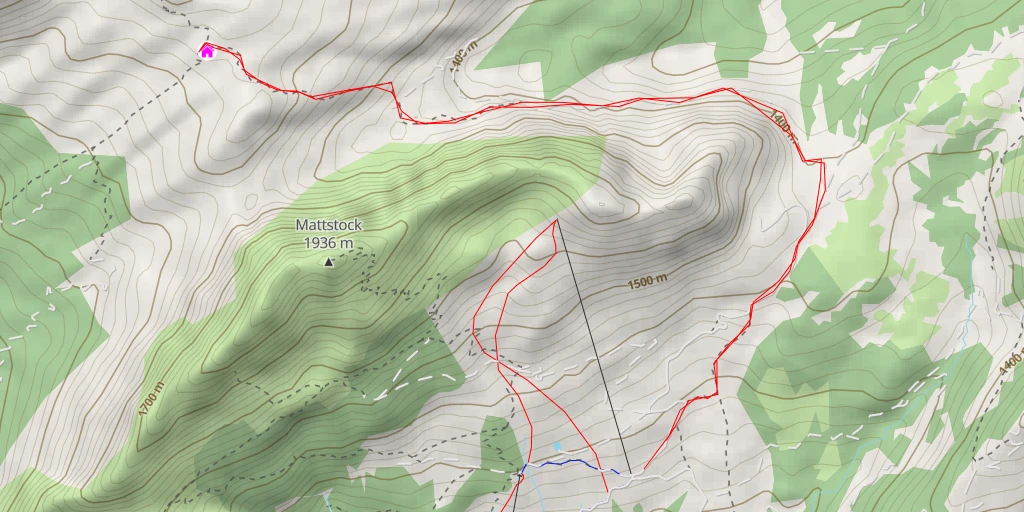 Carte de l'itinéraire :  Alp Oberchäseren - Amden