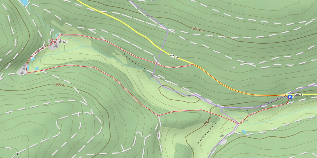 Map of the trail for Schlemserweg