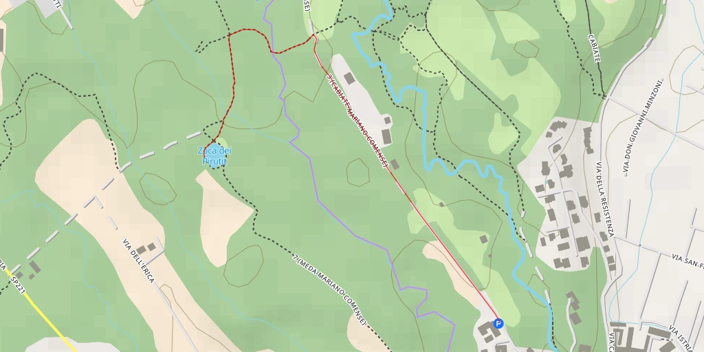 Map of the trail for Zoca dei Pirutit