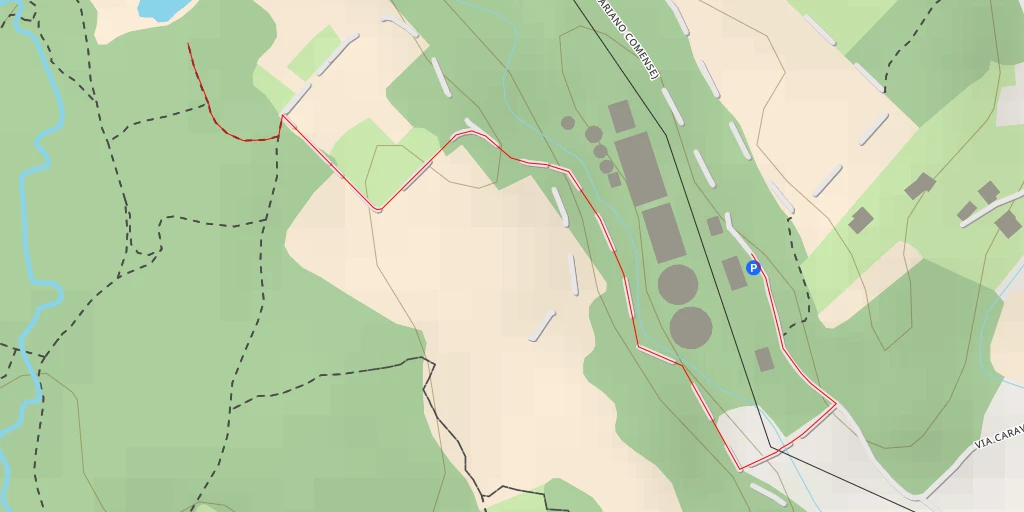 Map of the trail for 3, 4 (Cabiate-Mariano Comense) - 3, 4 (Cabiate-Mariano Comense)