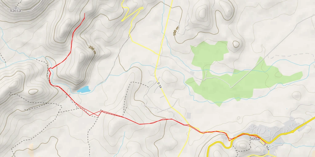 Map of the trail for Chemin de Borivoli