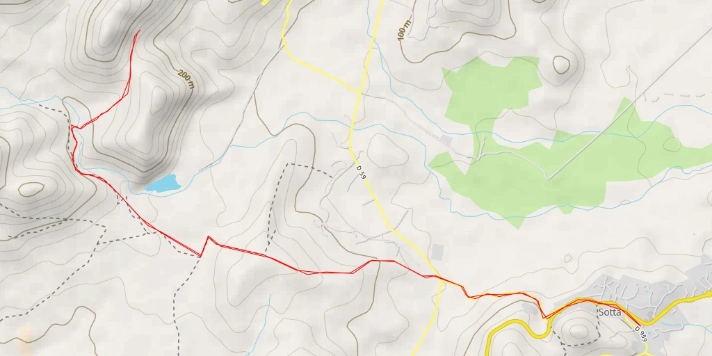 Map of the trail for Chemin de Borivoli