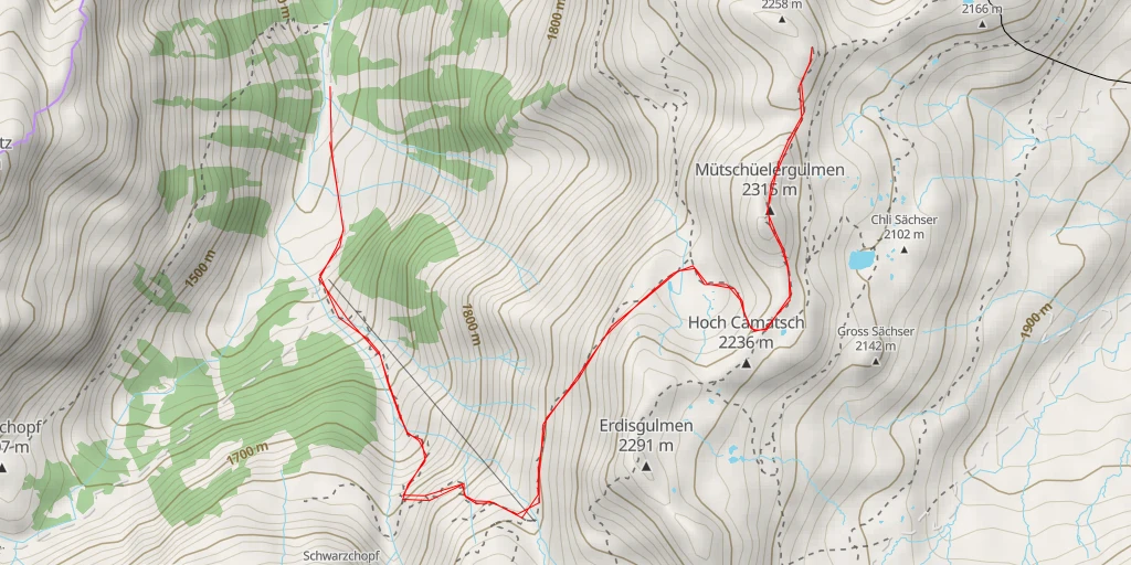 Carte de l'itinéraire :  14-Seeblick-Tour (Pfäffikersee) - Quarten