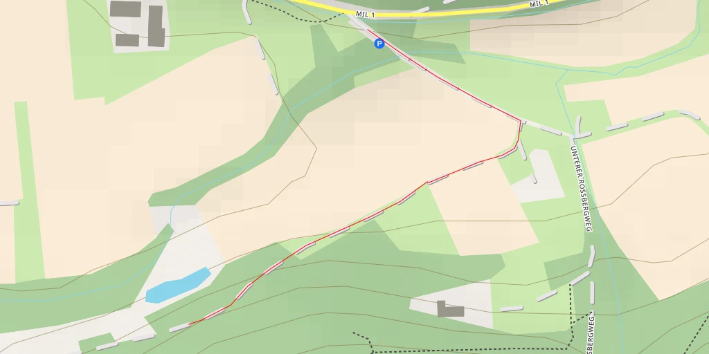 Map of the trail for Mittlerer Rossbergweg - Mittlerer Rossbergweg