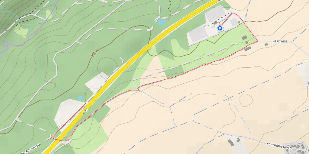 Map of the trail for B 27 - B 27