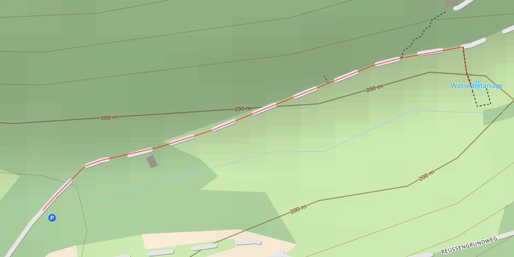 Map of the trail for Wassertretanlage