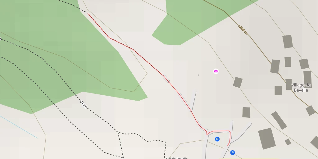 Map of the trail for Notre-Dame des Neiges - Zonza