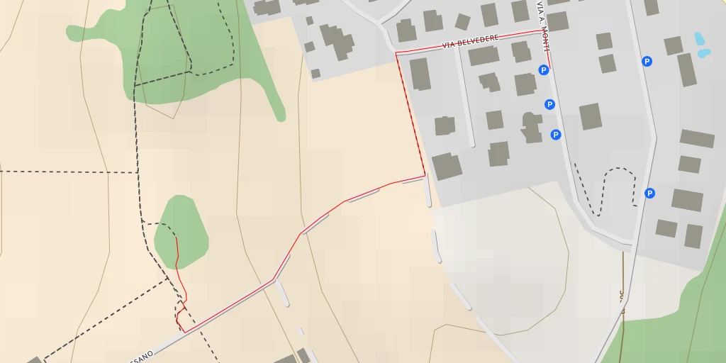 Map of the trail for Via Alberto da Giussano - Inverigo