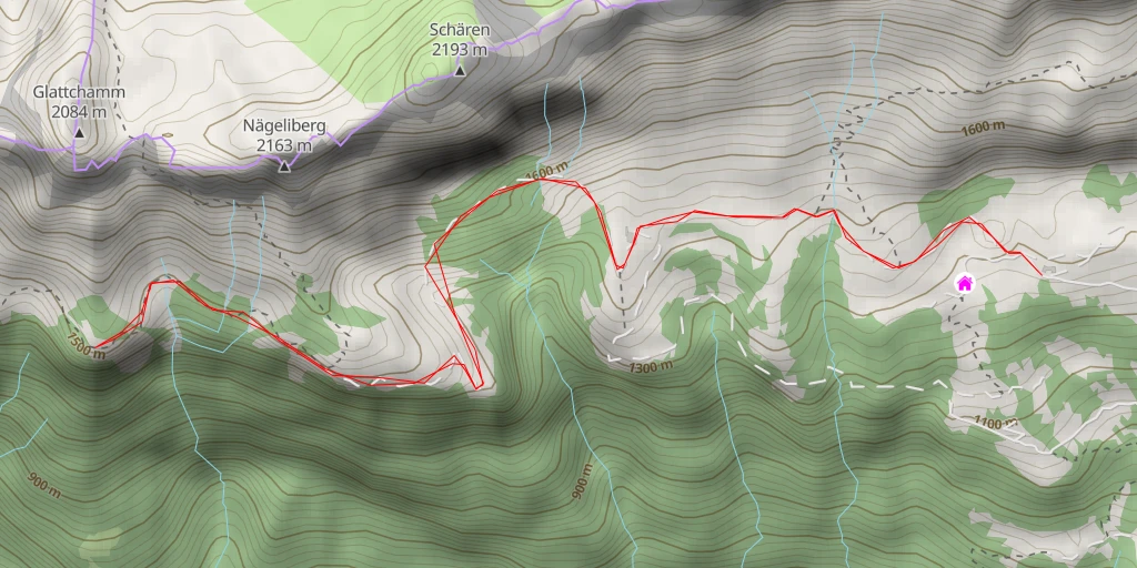 Map of the trail for Feuerstelle