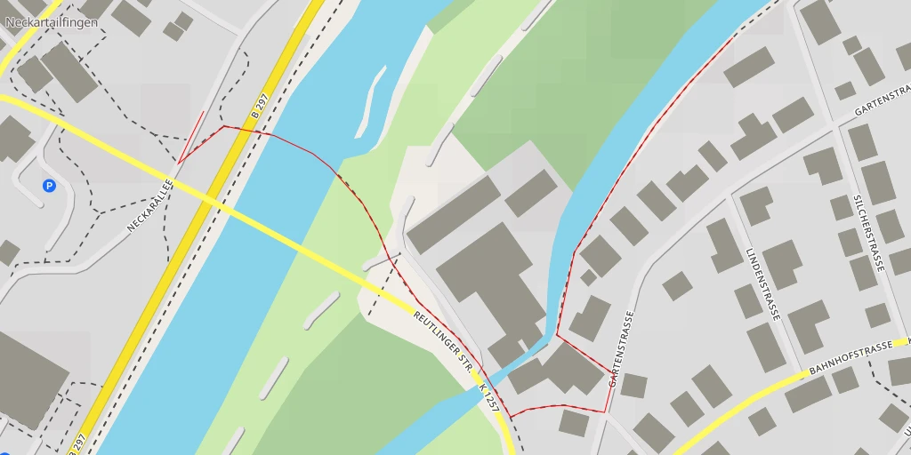 Map of the trail for Silcherstraße