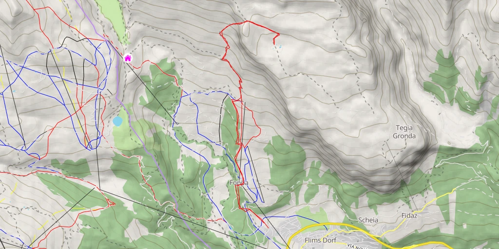 Map of the trail for Flida