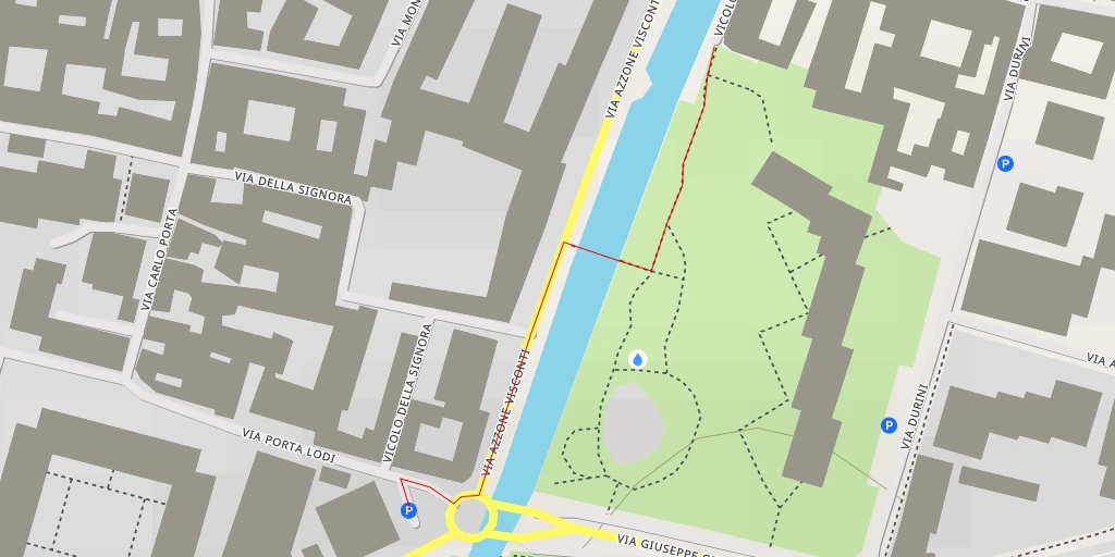 Map of the trail for Vicolo Lambretto - Monza