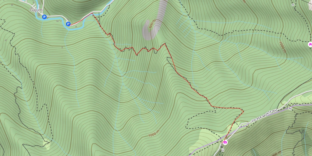 Map of the trail for Rifugio S.E.C. Marisa Consigliere