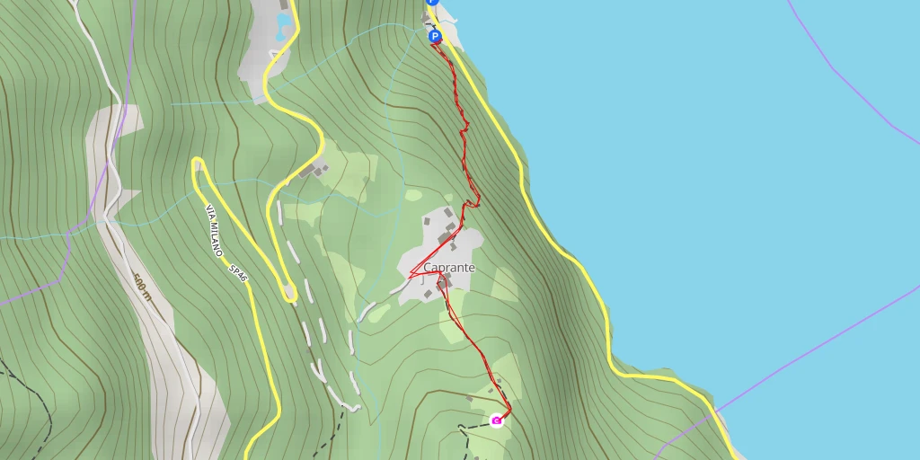 Map of the trail for Prato Castello - Valbrona