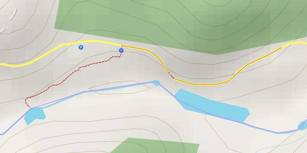 Map of the trail for D 268 - D 268