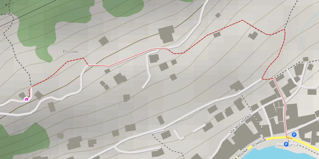 Map of the trail for Via Case Sparse