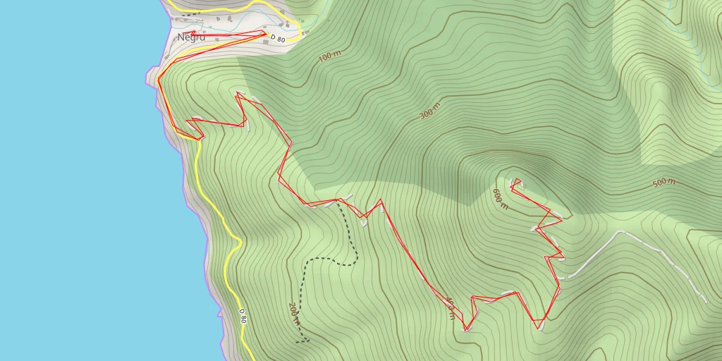 Map of the trail for l'Atornu