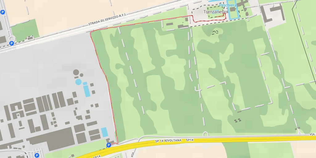 Map of the trail for Tenuta di Trenzanesio - Strada Consorziale Torrazza