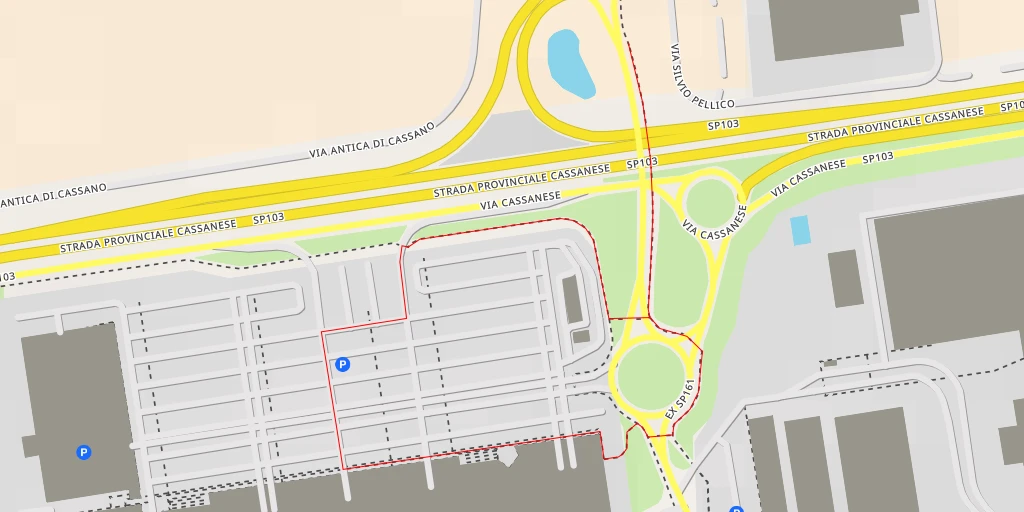 Map of the trail for Strada Provinciale Cassanese