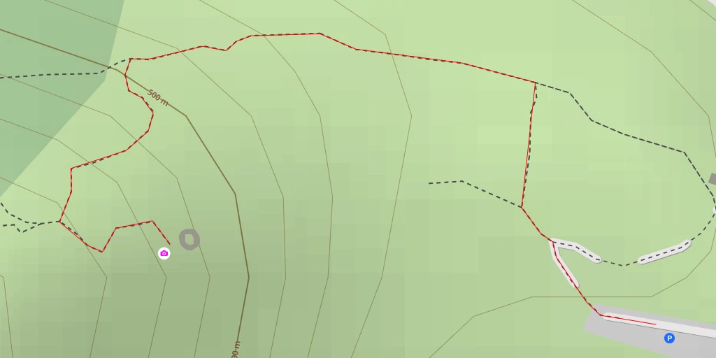 Map of the trail for Chemin des crêtes