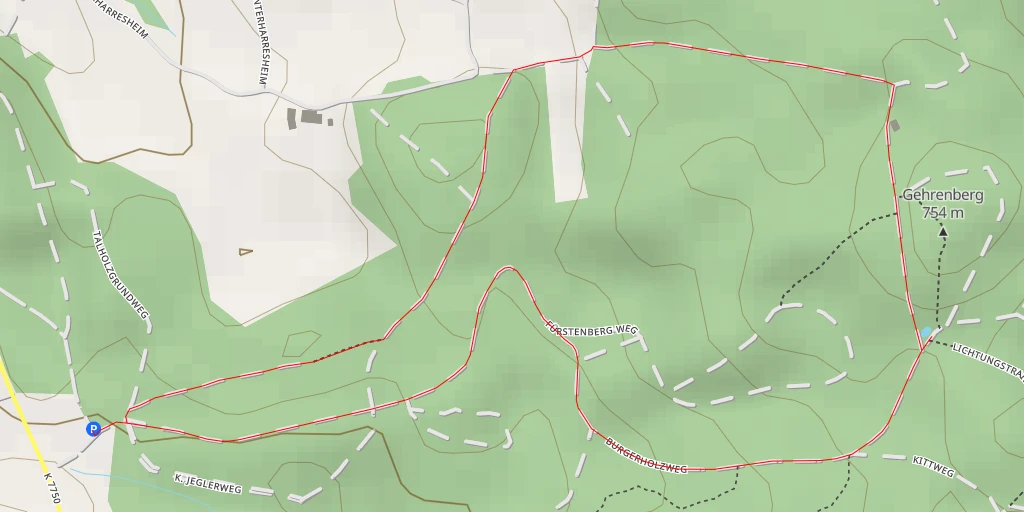 Map of the trail for Geheimnisse im Kleingewässer - Burgerholzweg