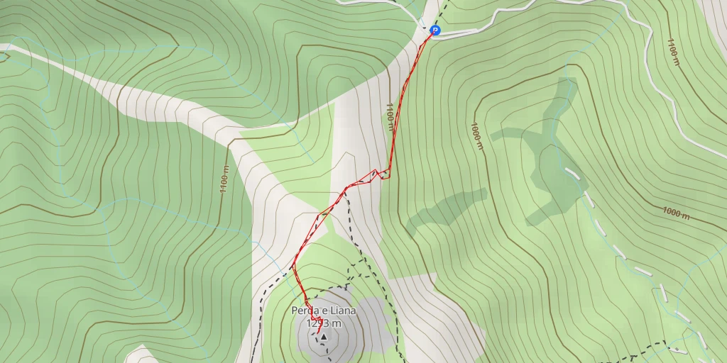 Map of the trail for Perda e Liana