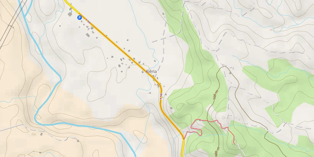 Map of the trail for Pointe Piedicedro