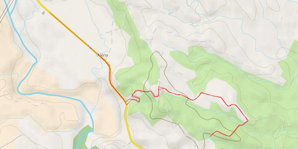 Map of the trail for Pointe Tomasi