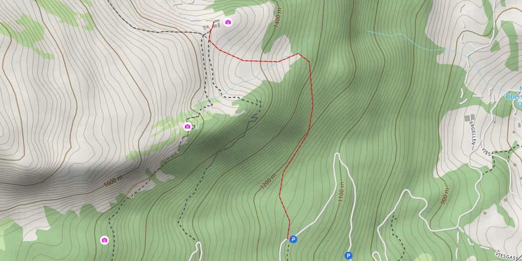 Carte de l'itinéraire :  Schaneralp