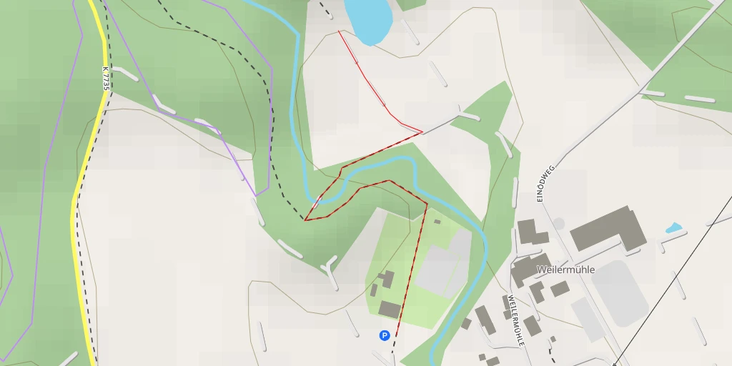 Map of the trail for Einödweg