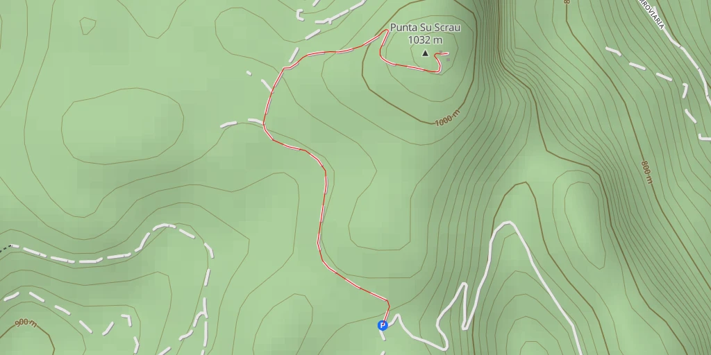 Map of the trail for Vecchia sede Ferroviaria