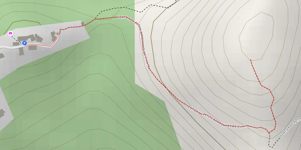 Map of the trail for Monte Oppido