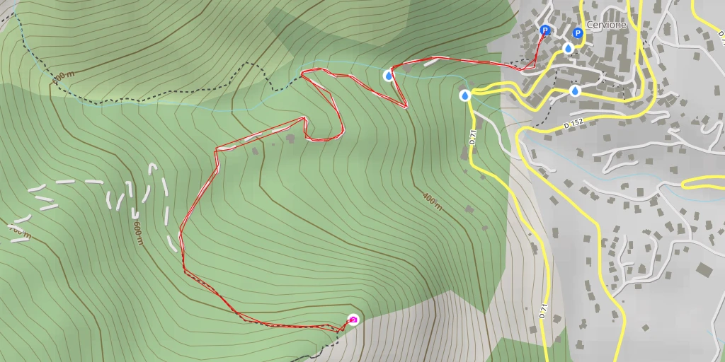 Map of the trail for Ramaccani