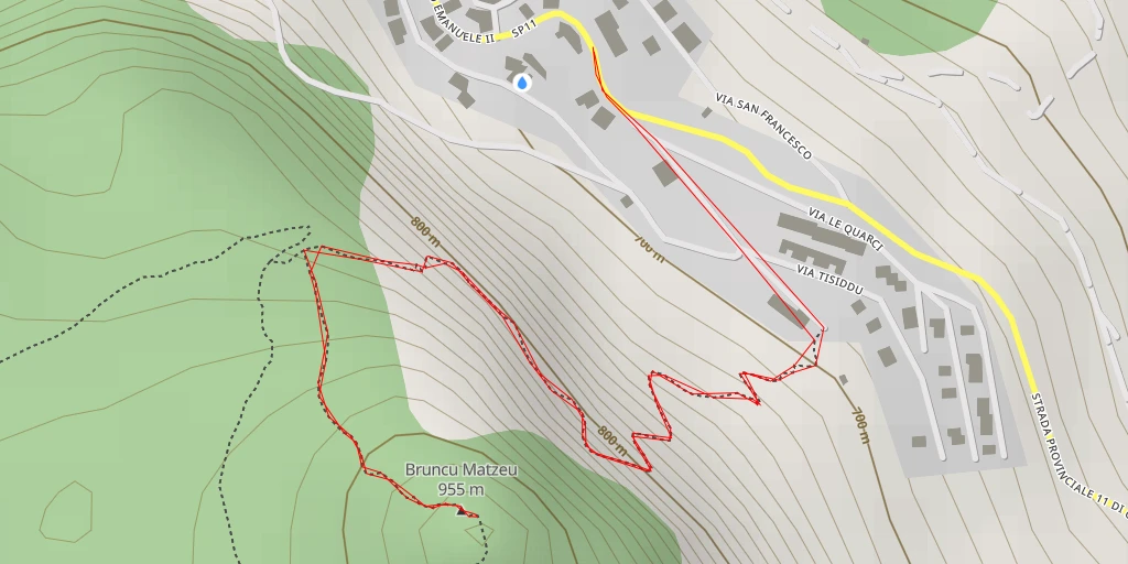 Map of the trail for Via Dante Alighieri