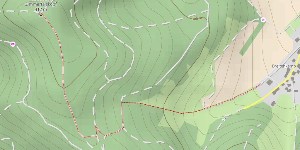 Map of the trail for Bodoturm