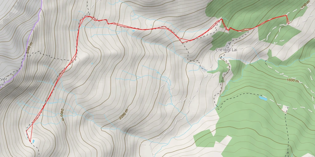 Carte de l'itinéraire :  Alp Foppa - Surses