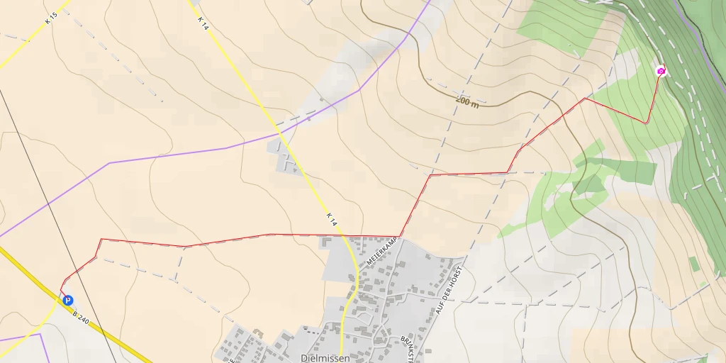 Map of the trail for Startplatz Dielmissen Deltaclub Ith