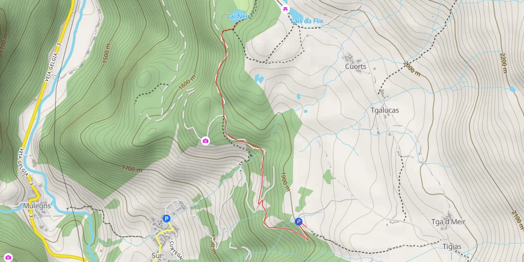 Carte de l'itinéraire :  Lai Neir