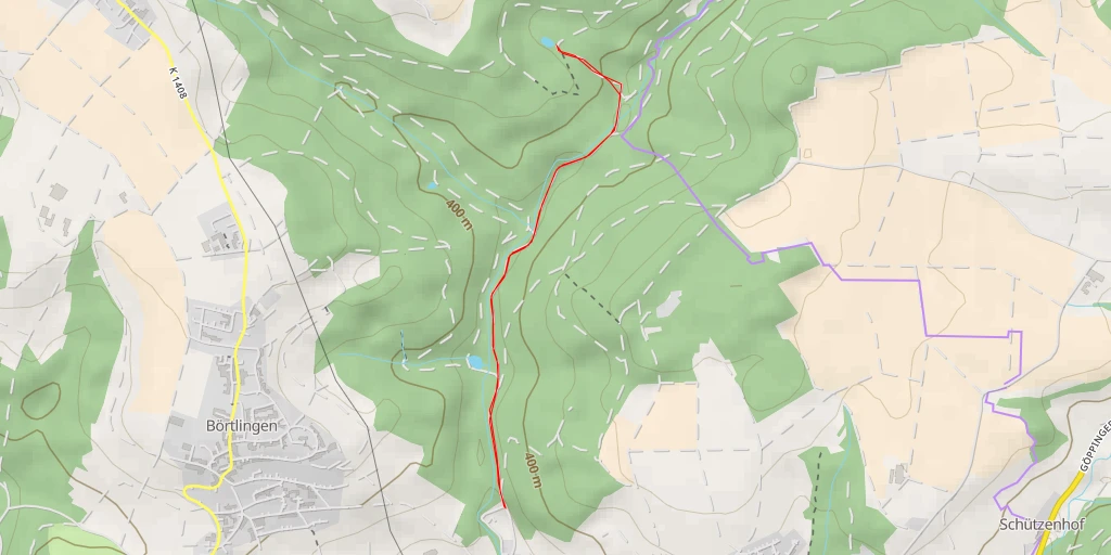 Map of the trail for Wolfsklingenweg - Wolfsklingenweg